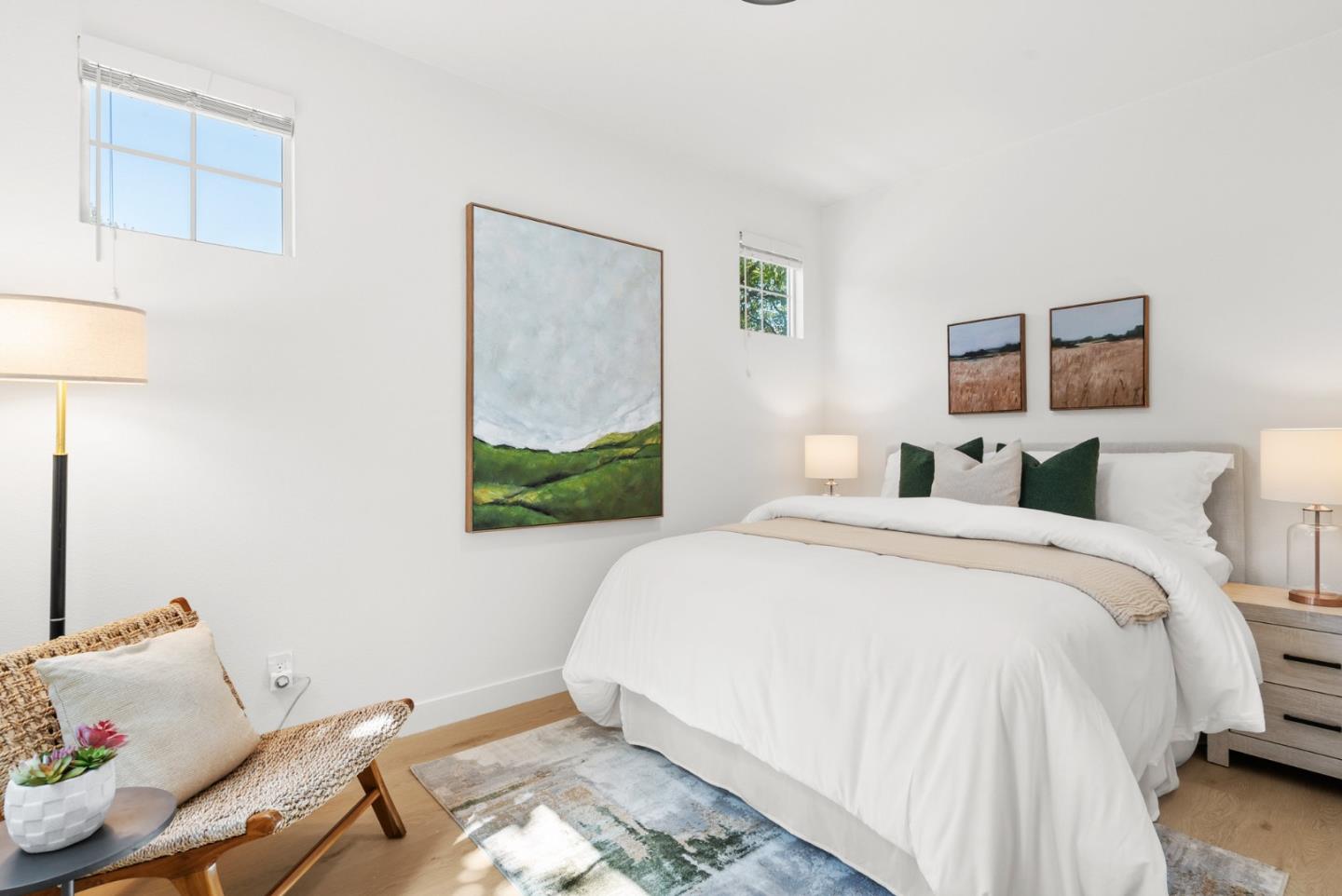 4337 Watson Circle Santa Clara, CA 95054 - Photo 42 of 55 a bedroom with a bed and a painting on the wall