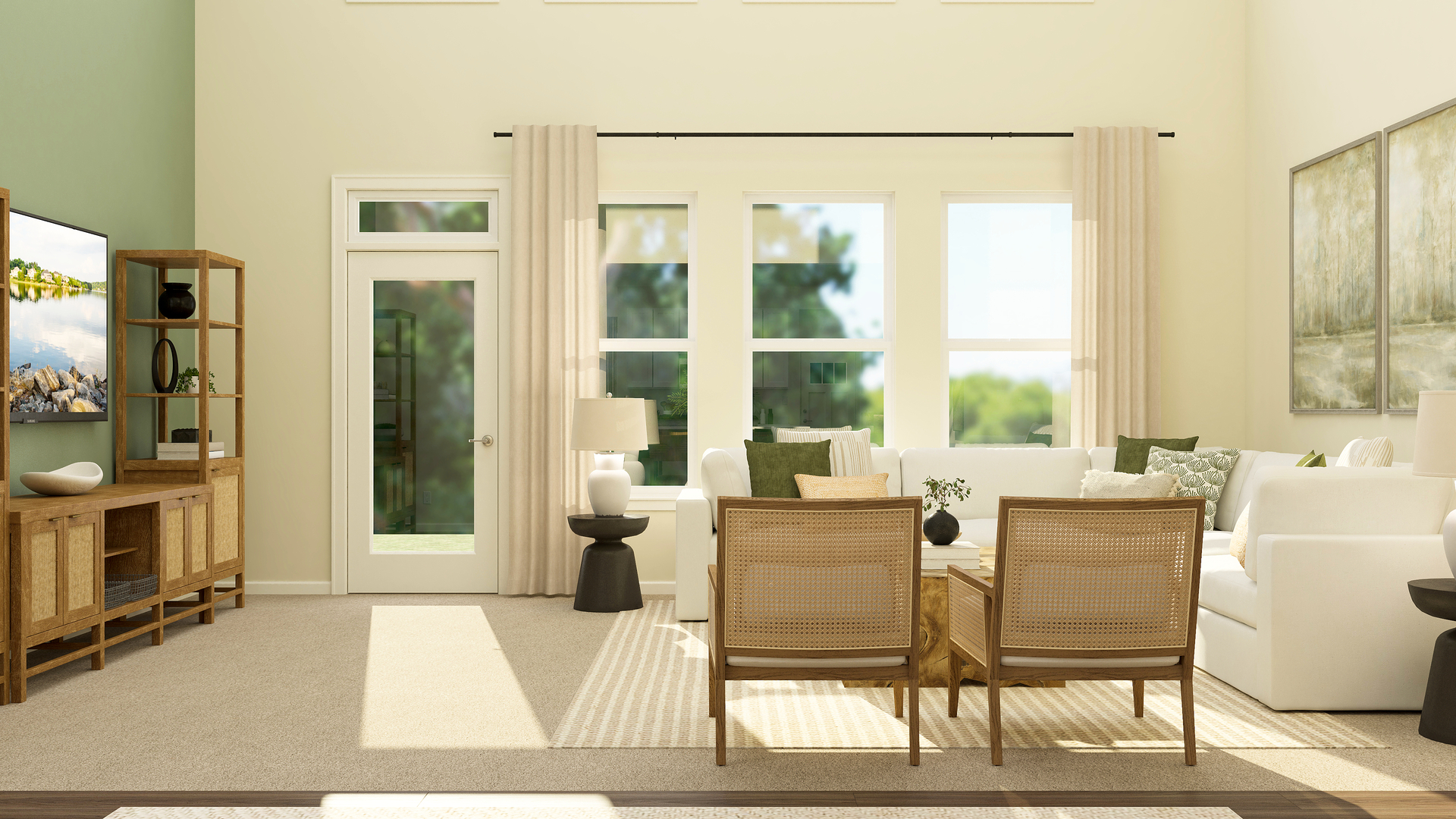 114 Pinehill Street South Elgin, IL 60177 - Photo 2 of 24 a living room with furniture and large windows