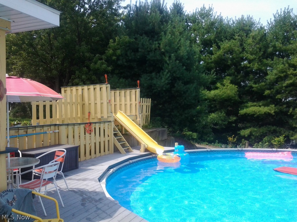 176 Manning Road Mogadore, OH 44260 - Photo 21 of 25 Large pool with slide!