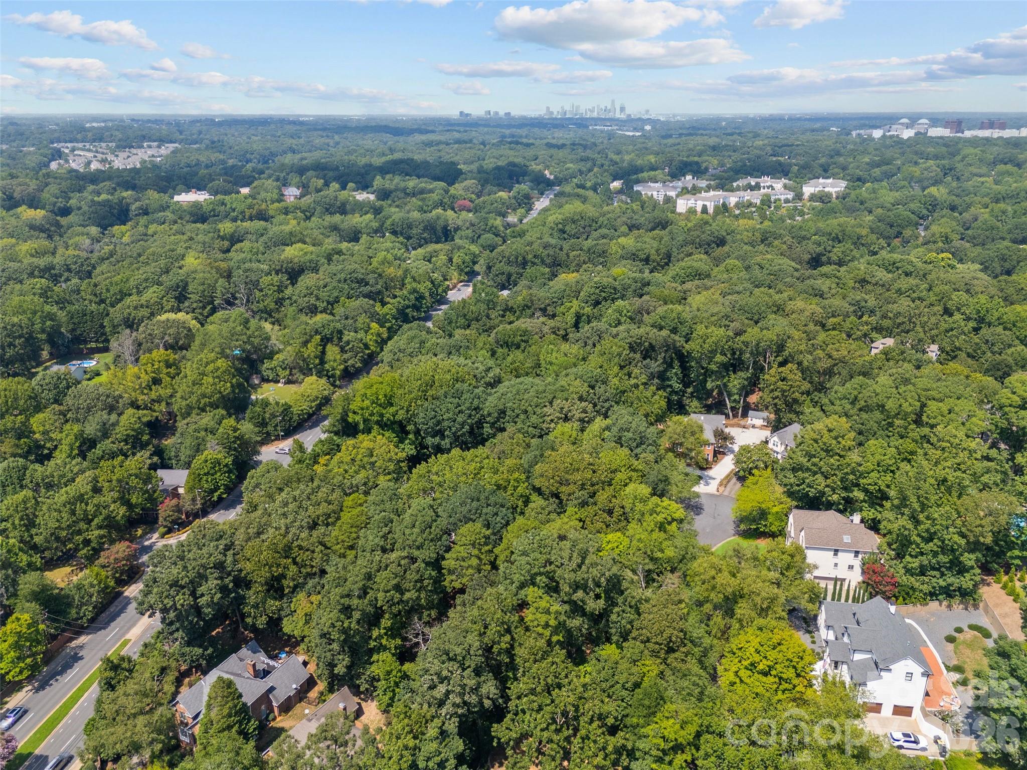 7707 Park Road Charlotte, NC 28210 - Photo 10 of 23 an aerial view of a city with lots of residential buildings