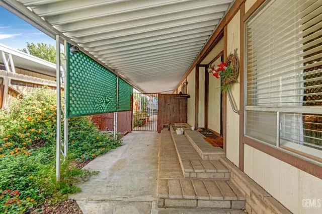 a view of a house with a patio