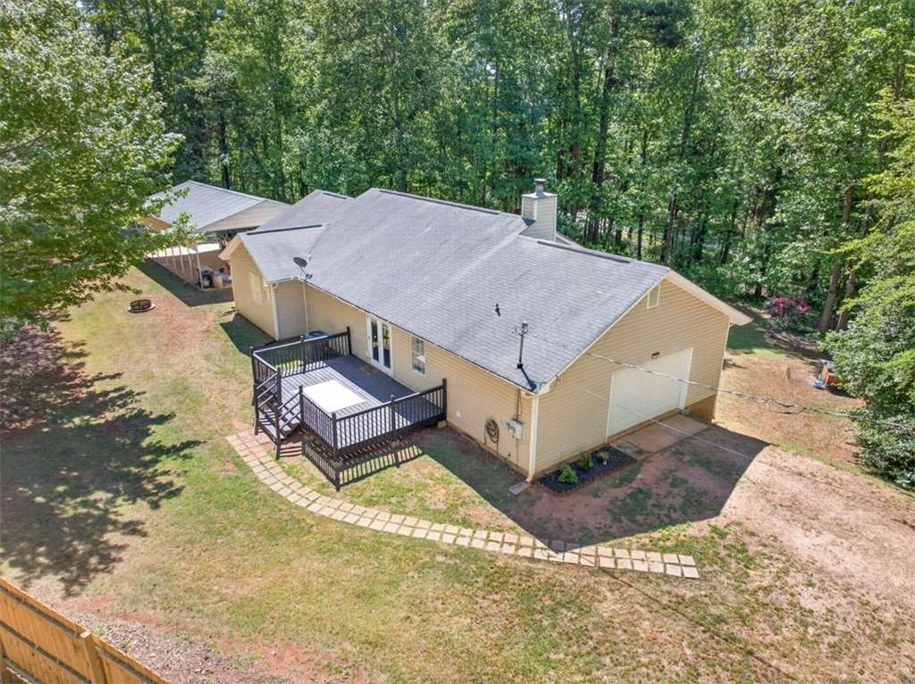386 Ridgewood Drive Pendergrass, GA 30567 - Photo 47 of 50 a aerial view of a house with a yard