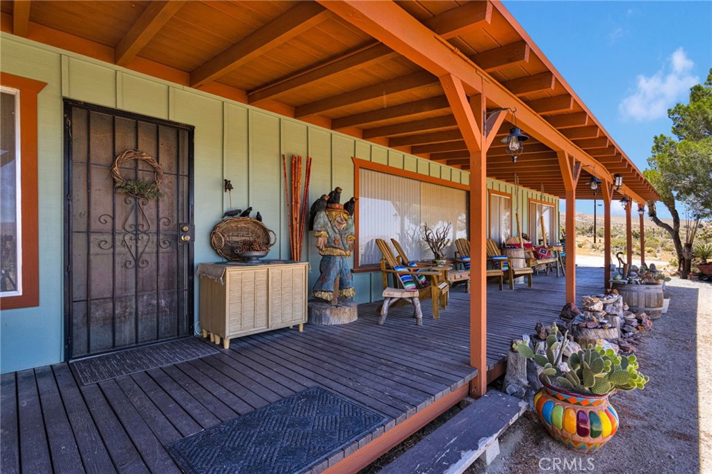 29229 Santa Rosa Road Lucerne Valley, CA 92356 - Photo 16 of 74 an outdoor living and dining space with furniture