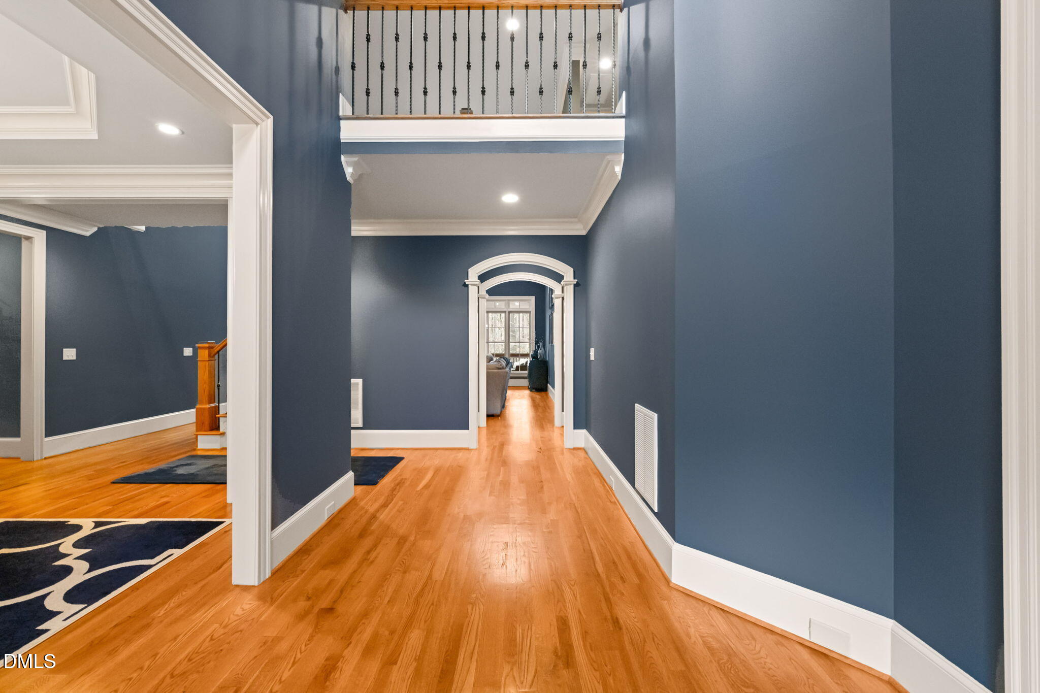 12313 The Gates Drive Raleigh, NC 27614 - Photo 72 of 78 a view of gallery with wooden floor