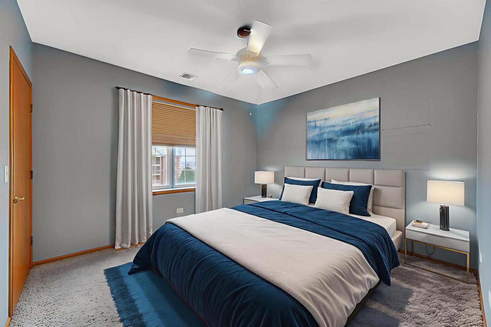 7920 Trinity Circle, Unit 4SW Tinley Park, IL 60487 - Photo 16 of 30 a bedroom with a large bed and a window