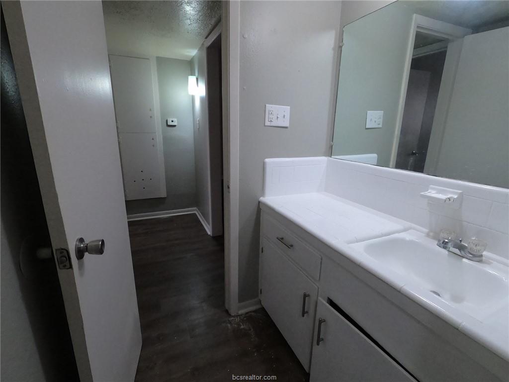3300 South College Avenue, Unit A05 Bryan, TX 77801 - Photo 10 of 15 a bathroom with a sink and a mirror