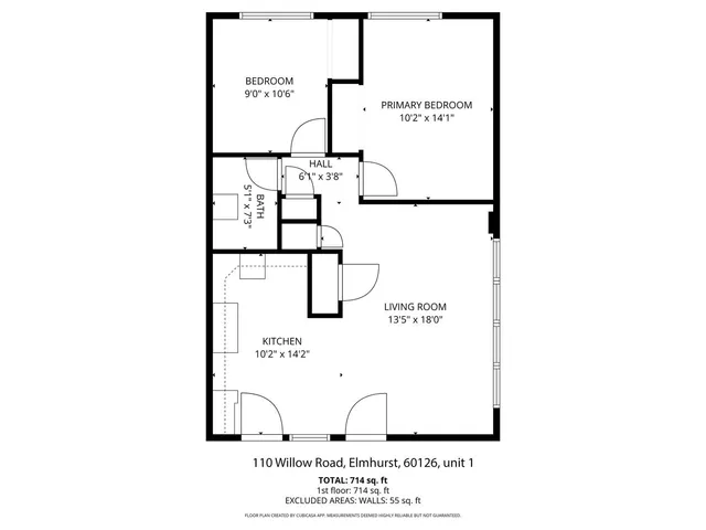 $2,399 | 110 North Willow Road, Unit 4, Elmhurst, IL 60126