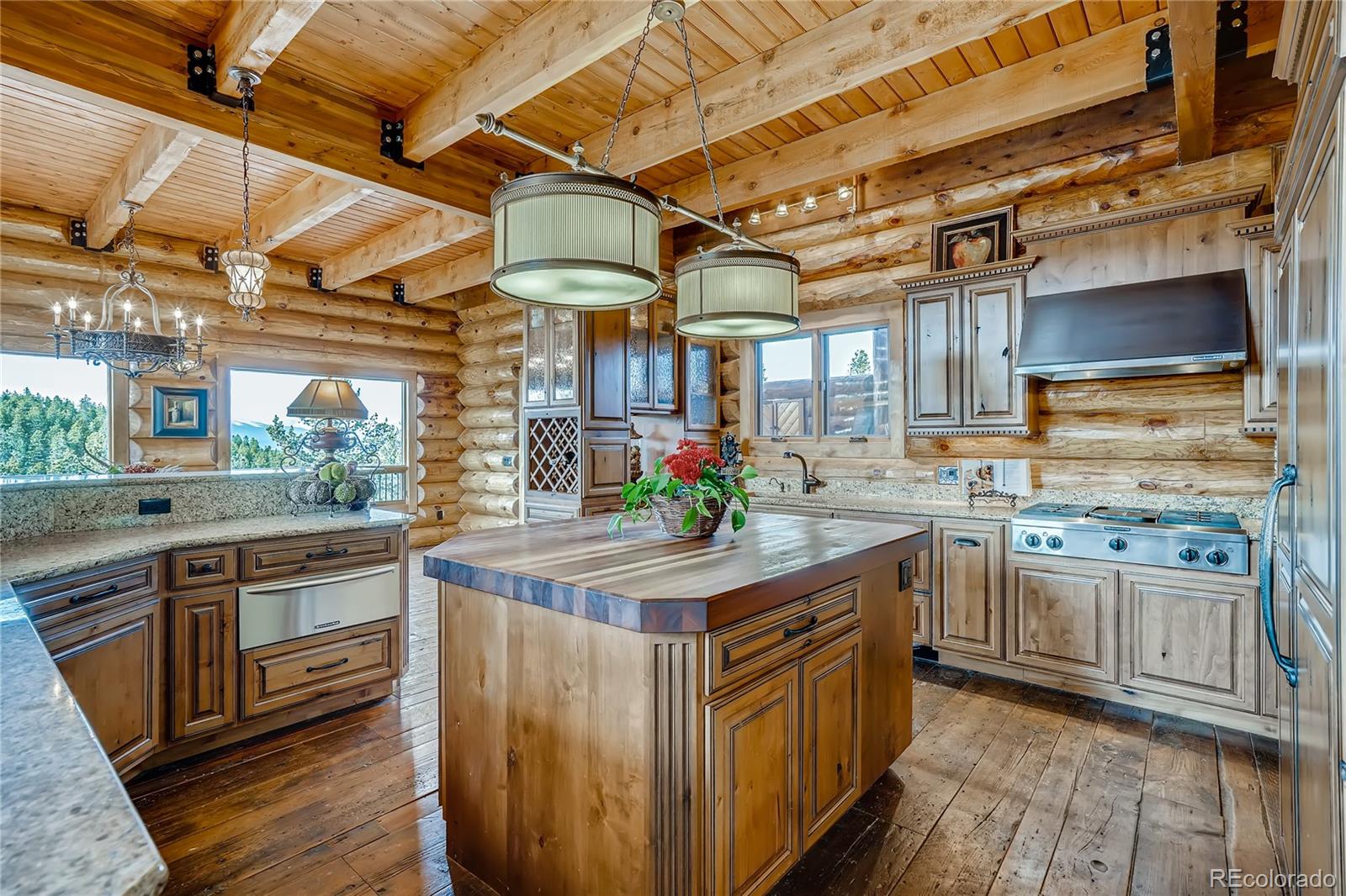 11200 Shimley Road Golden, CO 80403 - Photo 9 of 40 a kitchen with stainless steel appliances granite countertop a sink and stove