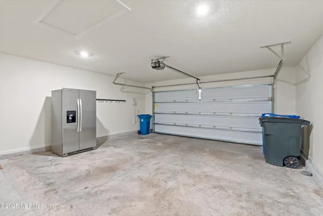 a view of a garage room
