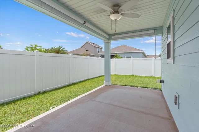 a view of a backyard with a garden
