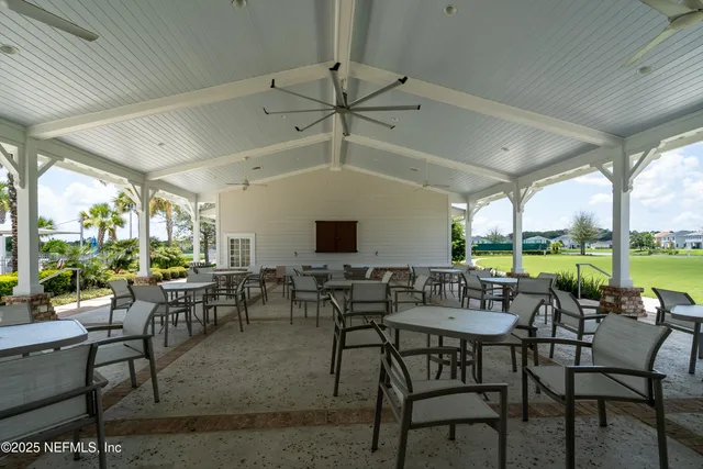a view of a lake with houses in the back