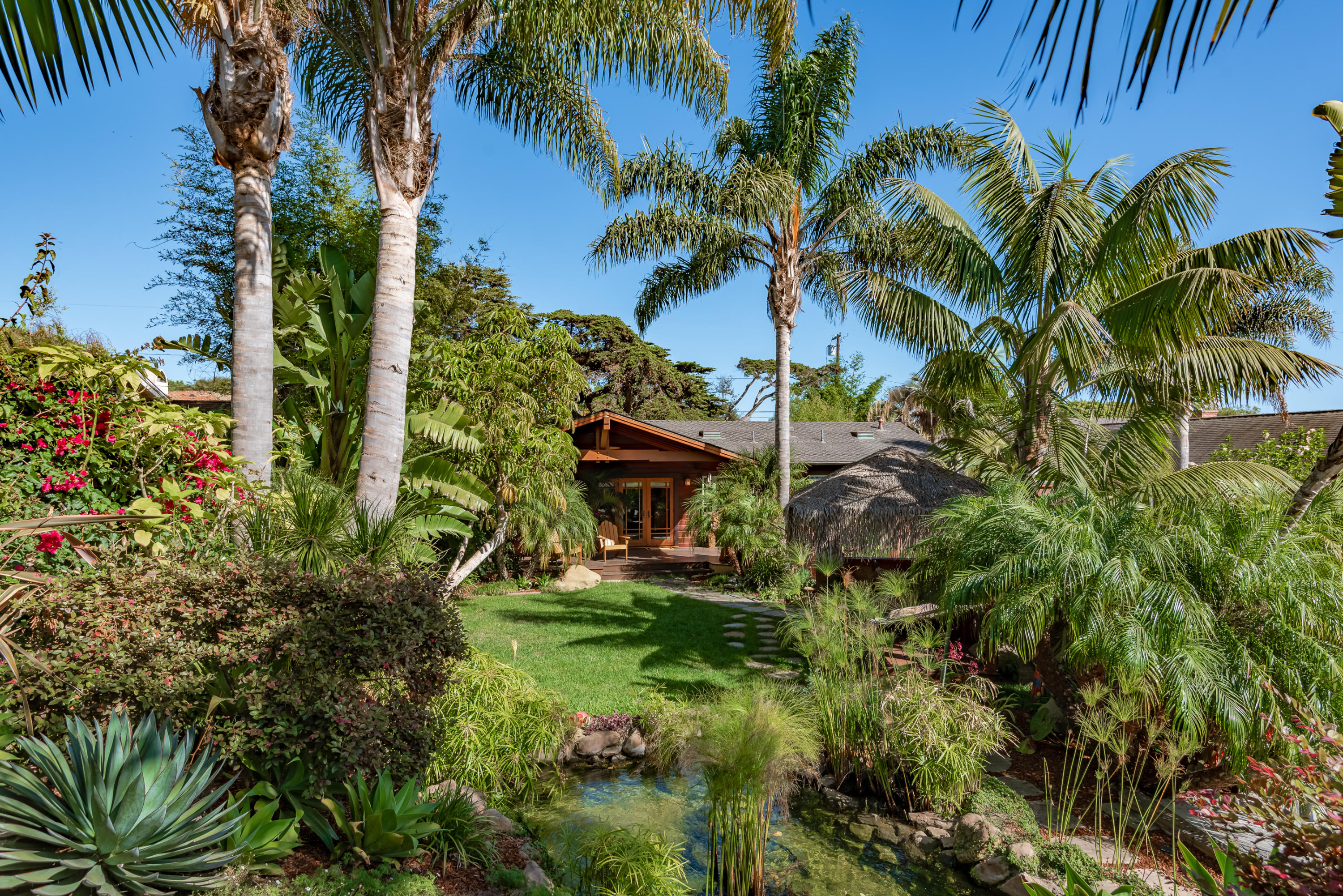 209 Mohawk Road Santa Barbara, CA 93109 - Photo 8 of 50 Pond to Rear Elevation