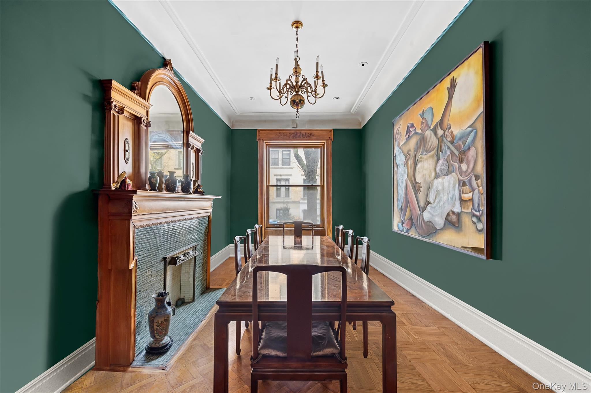 28 Hamilton Terrace Manhattan, NY 10031 - Photo 5 of 11 a view of a dining room with furniture window and wooden floor