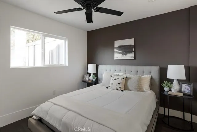 a table and chairs in a room
