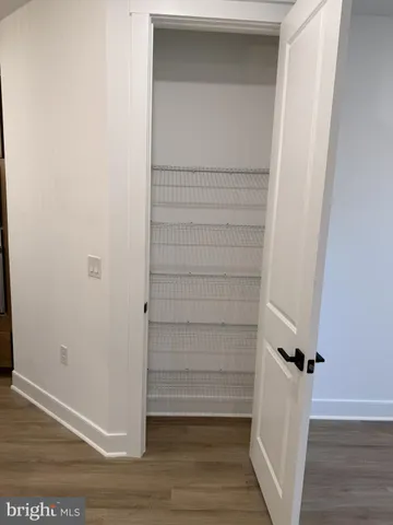 a view of wooden door