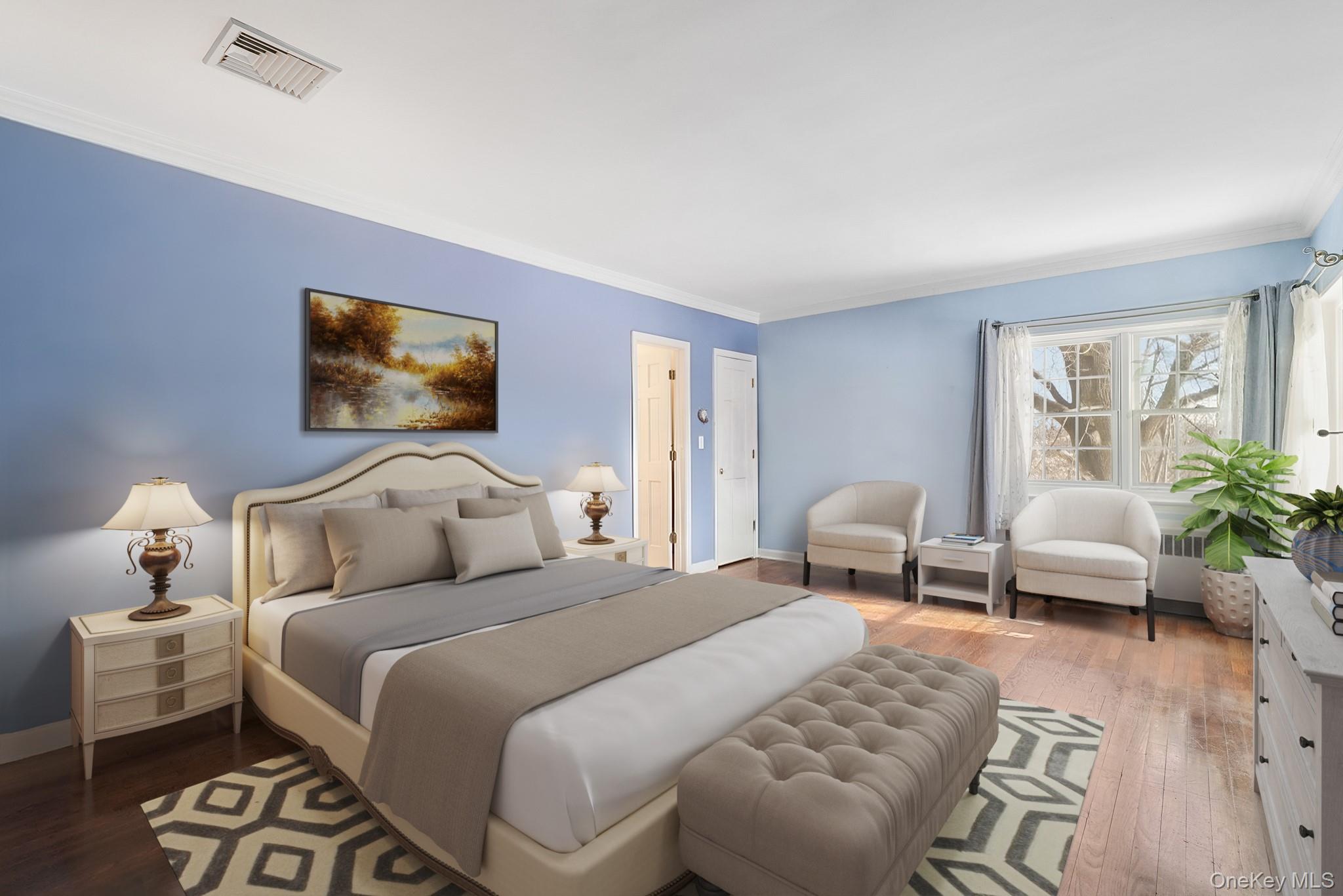 100 Yale Road Hartsdale, NY 10530 - Photo 25 of 42 a bedroom with a bed and a couch