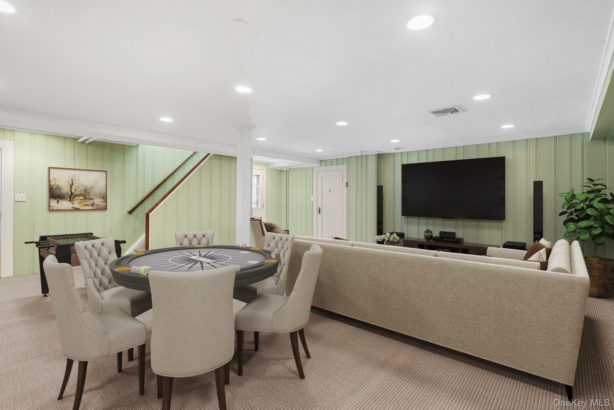 100 Yale Road Hartsdale, NY 10530 - Photo 32 of 42 a living room with furniture and a flat screen tv
