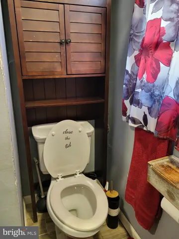 a bathroom with a toilet and a sink