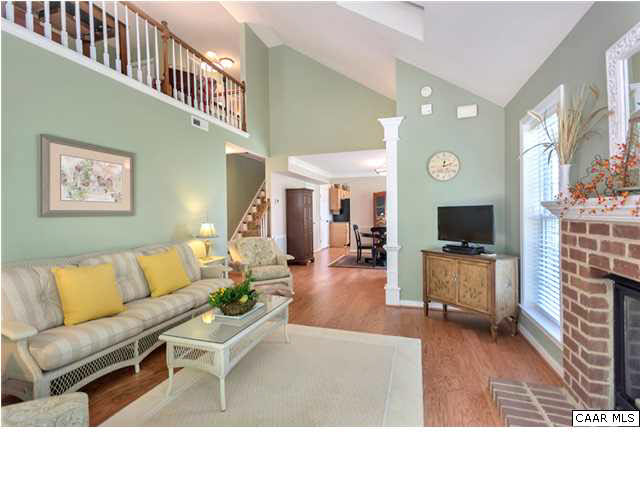 976 Devon Spring Court Charlottesville, VA 22903 - Photo 9 of 33 An expansive view of the main level. The family room has skylights allowing natural light to filter in to not just that room but the loft upstairs as well.