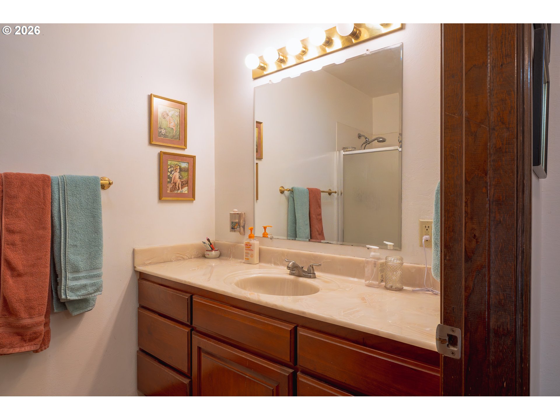 76382 Delena Mayger Road Rainier, OR 97048 - Photo 36 of 36 a bathroom with a sink vanity granite and a mirror