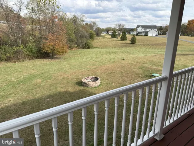 a view of a lake from a balcony