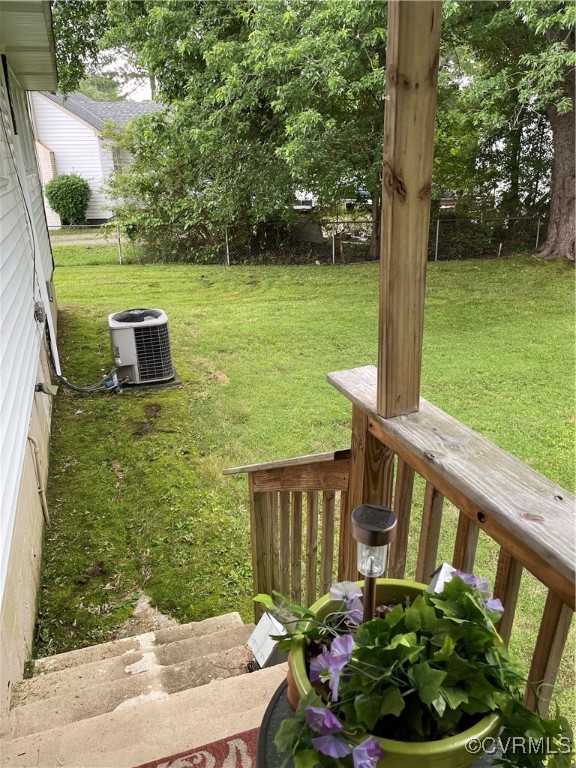 4704 River Road Petersburg, VA 23803 - Photo 13 of 17 View of yard featuring central AC