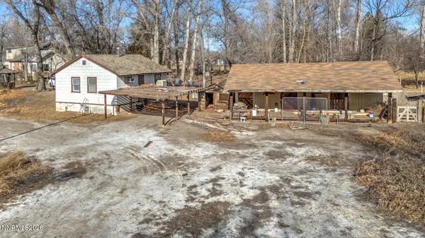 a view of a lake with houses