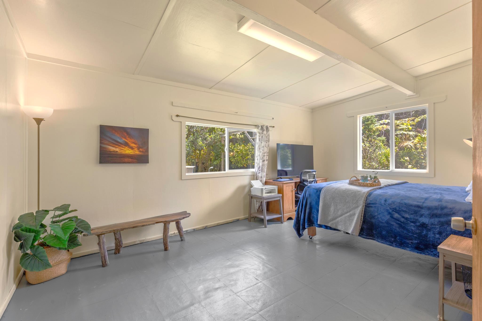 11-3681 Old Volcano Road Volcano, HI 96785 - Photo 18 of 26 a bedroom with furniture and a window