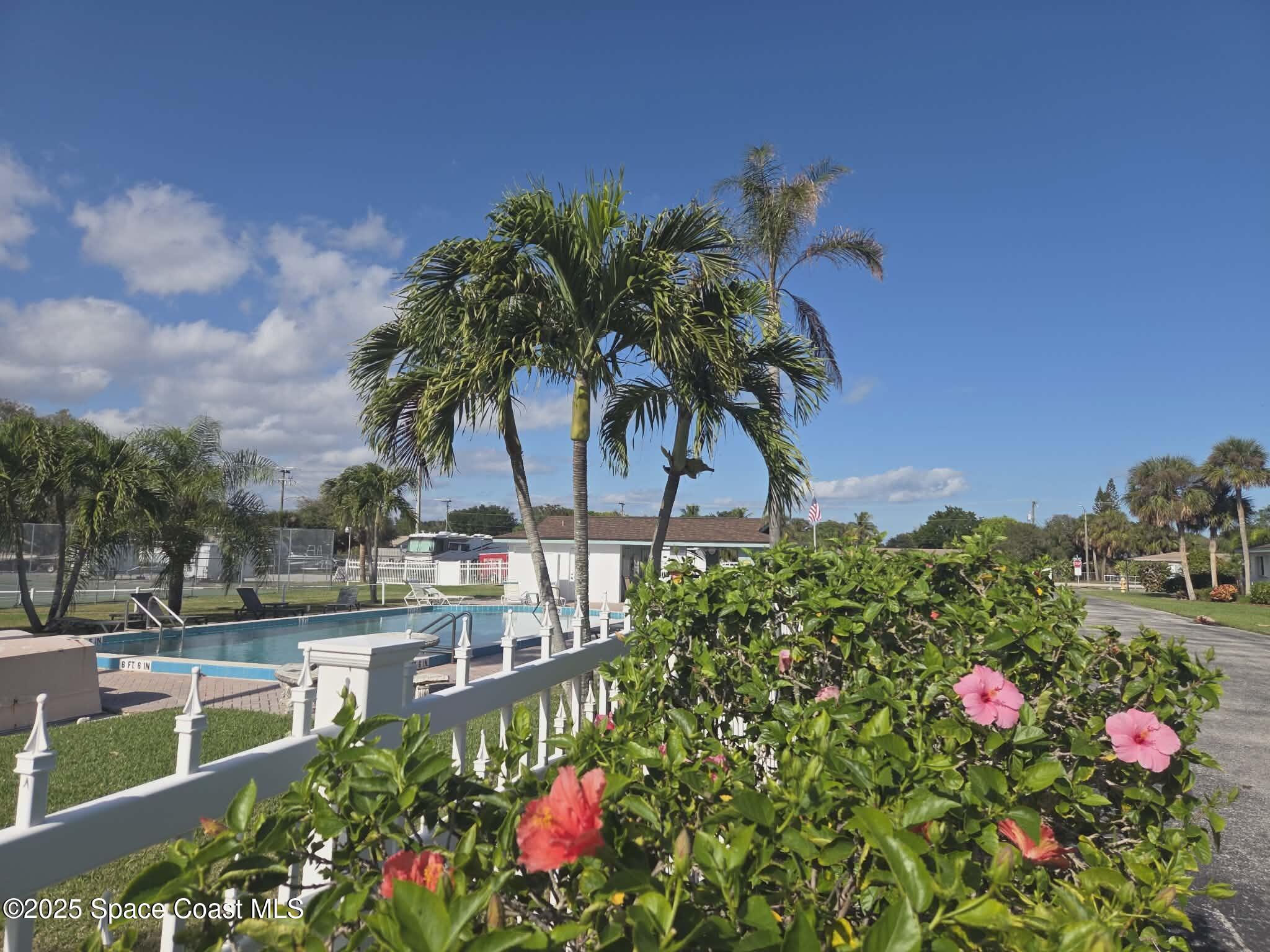 255 Kings Way Satellite Beach, FL 32937 - Photo 31 of 34 a view of a flower in a yard