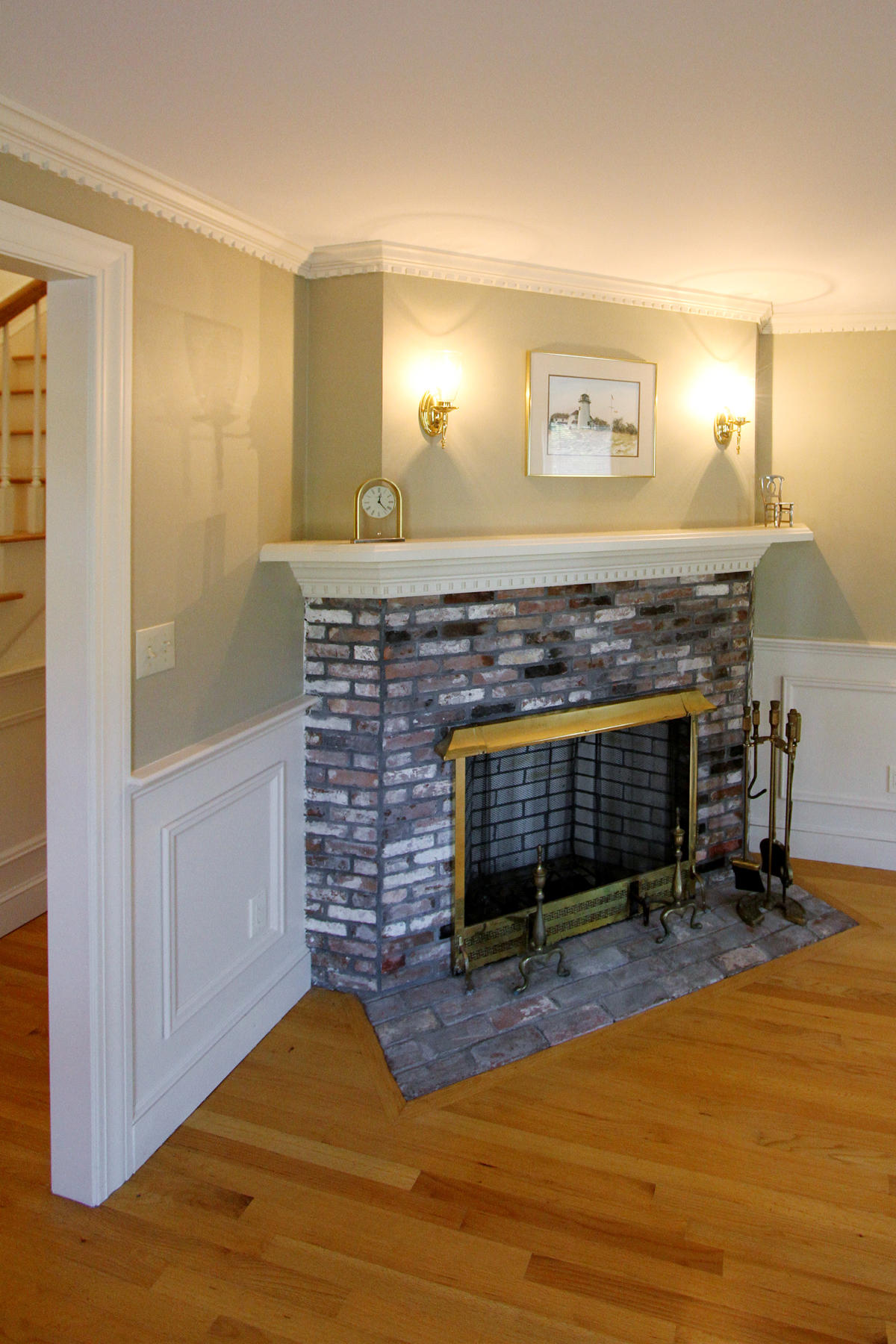 45 Doane Road Harwich Port, MA 02646 - Photo 6 of 35 a living room with furniture and a fireplace