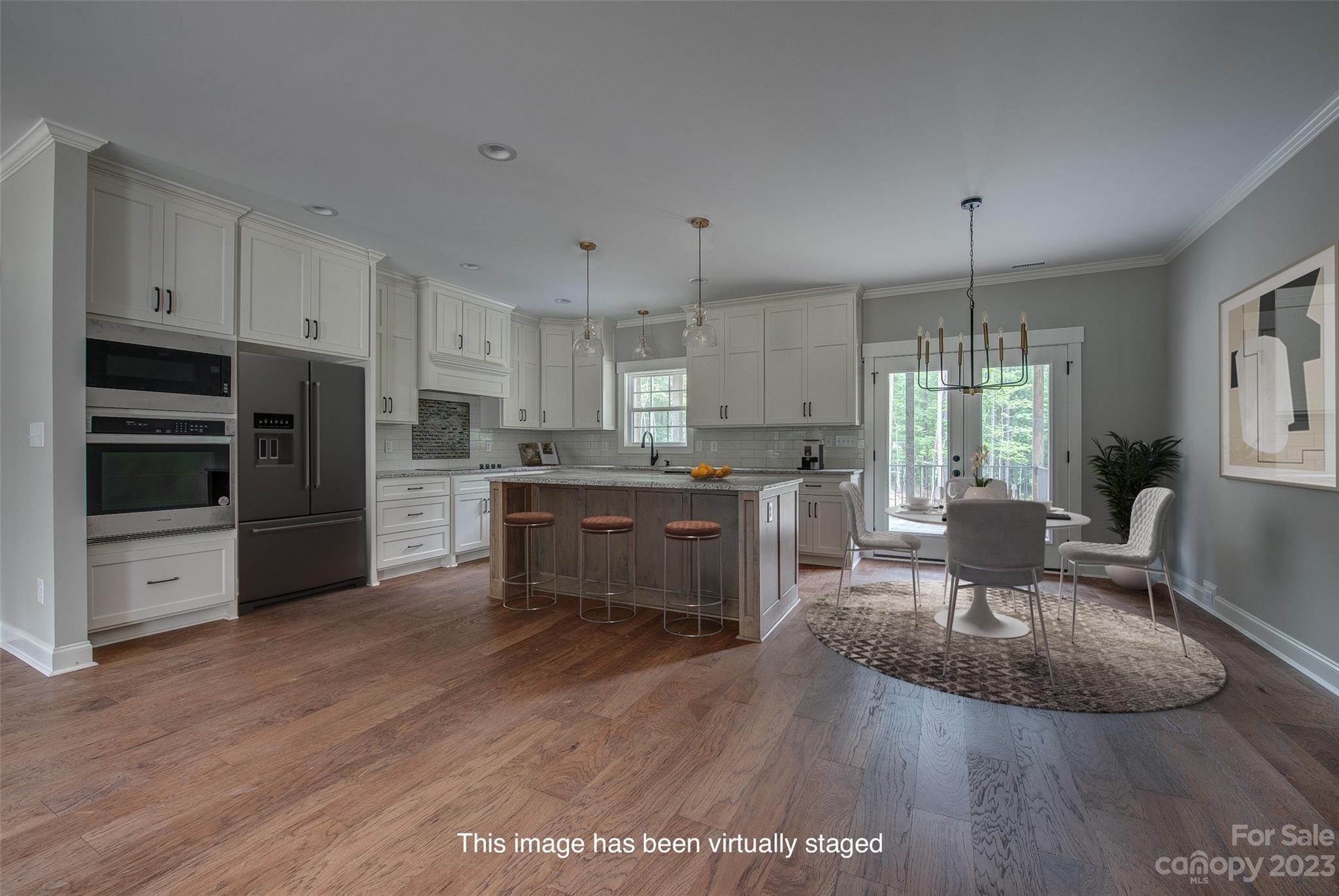 2911 Sparrow Springs Road Gastonia, NC 28052 - Photo 13 of 31 a kitchen with a refrigerator and a stove top oven