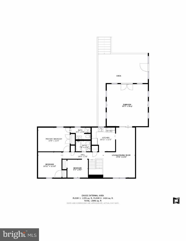 12505 Purcell Road Manassas, VA 20112 - Photo 35 of 36 Upper level floor plan