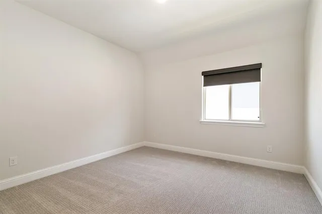 an empty room with closet