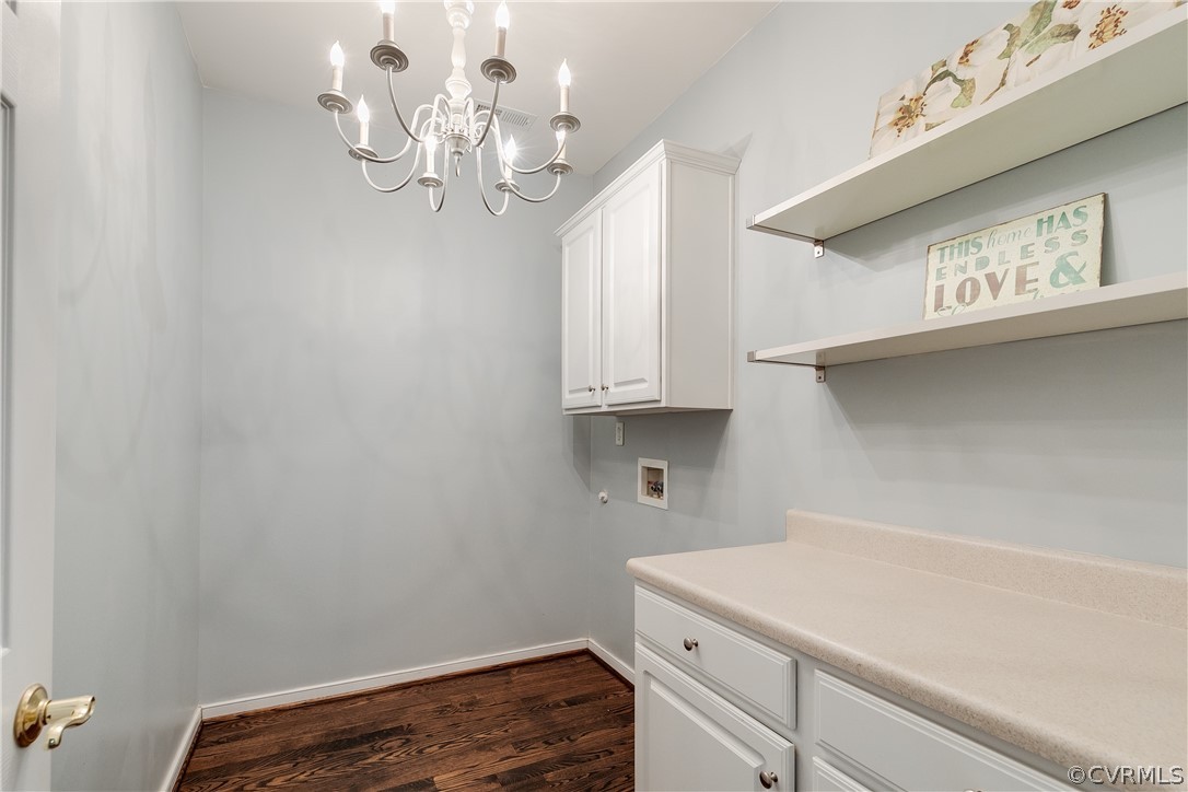 9110 Beaver Bridge Road Moseley, VA 23120 - Photo 32 of 47 The second floor laundry room is cute as a button