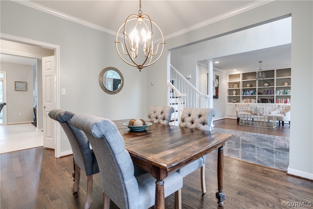 9110 Beaver Bridge Road Moseley, VA 23120 - Photo 5 of 47 Alternate view of the dining room, with a peek acr