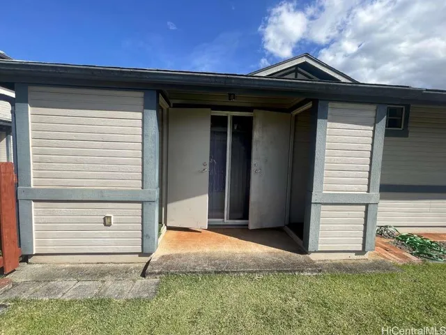 a front view of a house