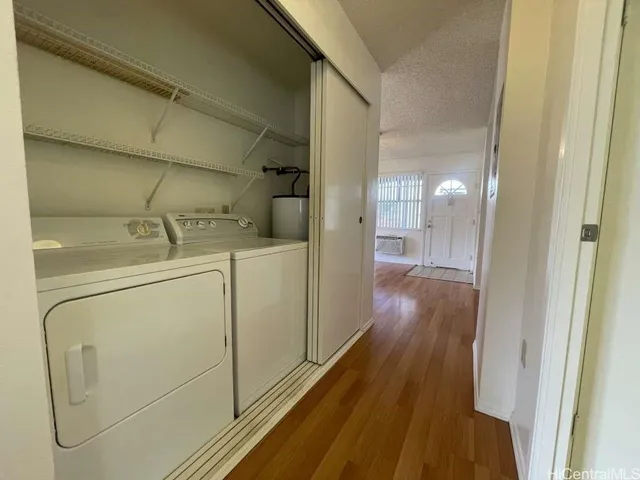 a view of a walk in closet