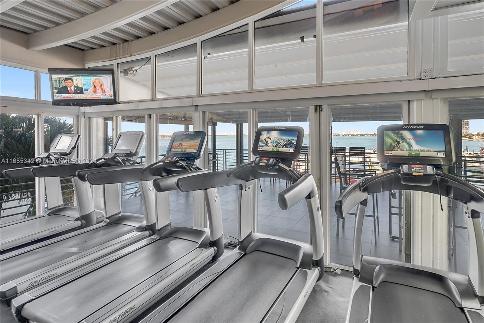 Omni Miami, FL 33132 - Photo 14 of 51 a view of a room with gym equipment