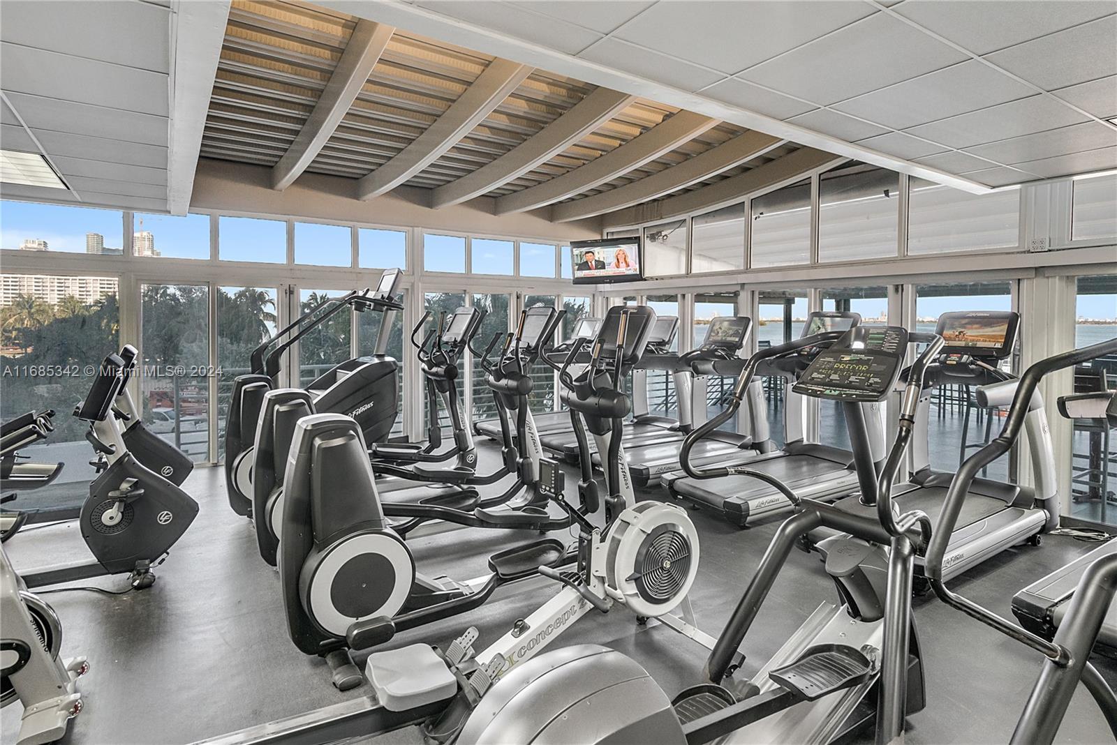 Omni Miami, FL 33132 - Photo 15 of 51 a view of a room with gym equipment
