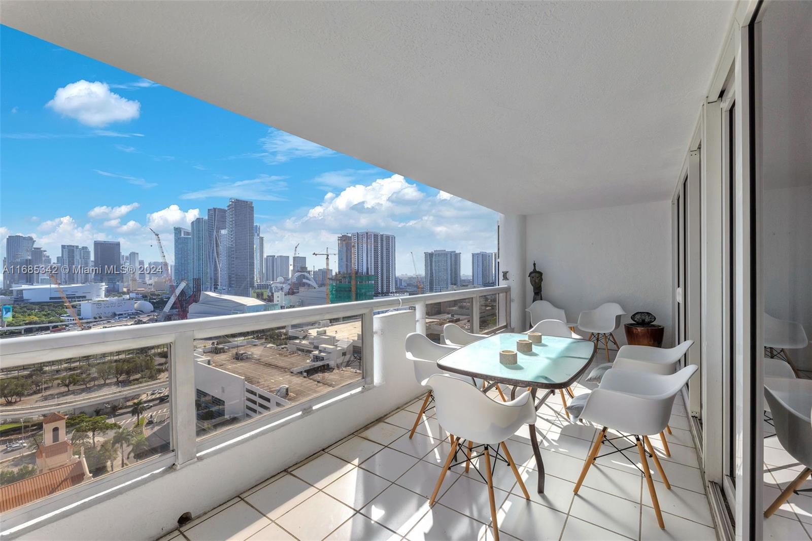 Omni Miami, FL 33132 - Photo 41 of 51 a dining room with furniture and a large window