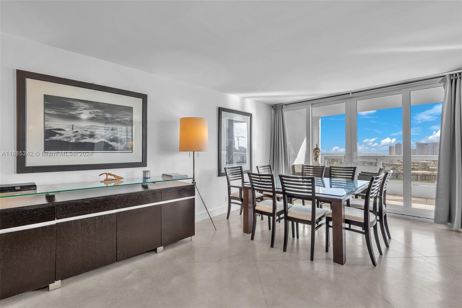 Omni Miami, FL 33132 - Photo 51 of 51 a view of a dining room with furniture window and outside view