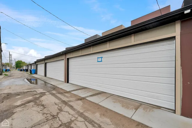 a backyard of a house