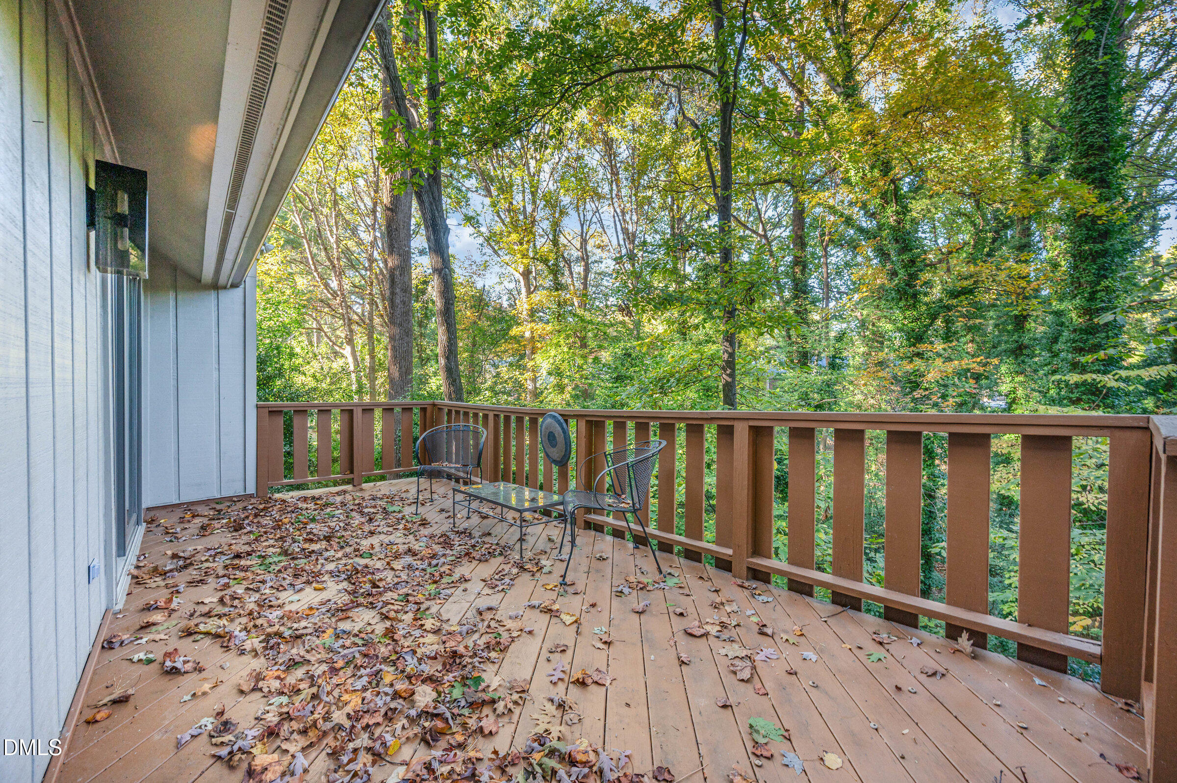 2900 Sylvania Drive Raleigh, NC 27607 - Photo 40 of 49 a balcony with trees in front of it
