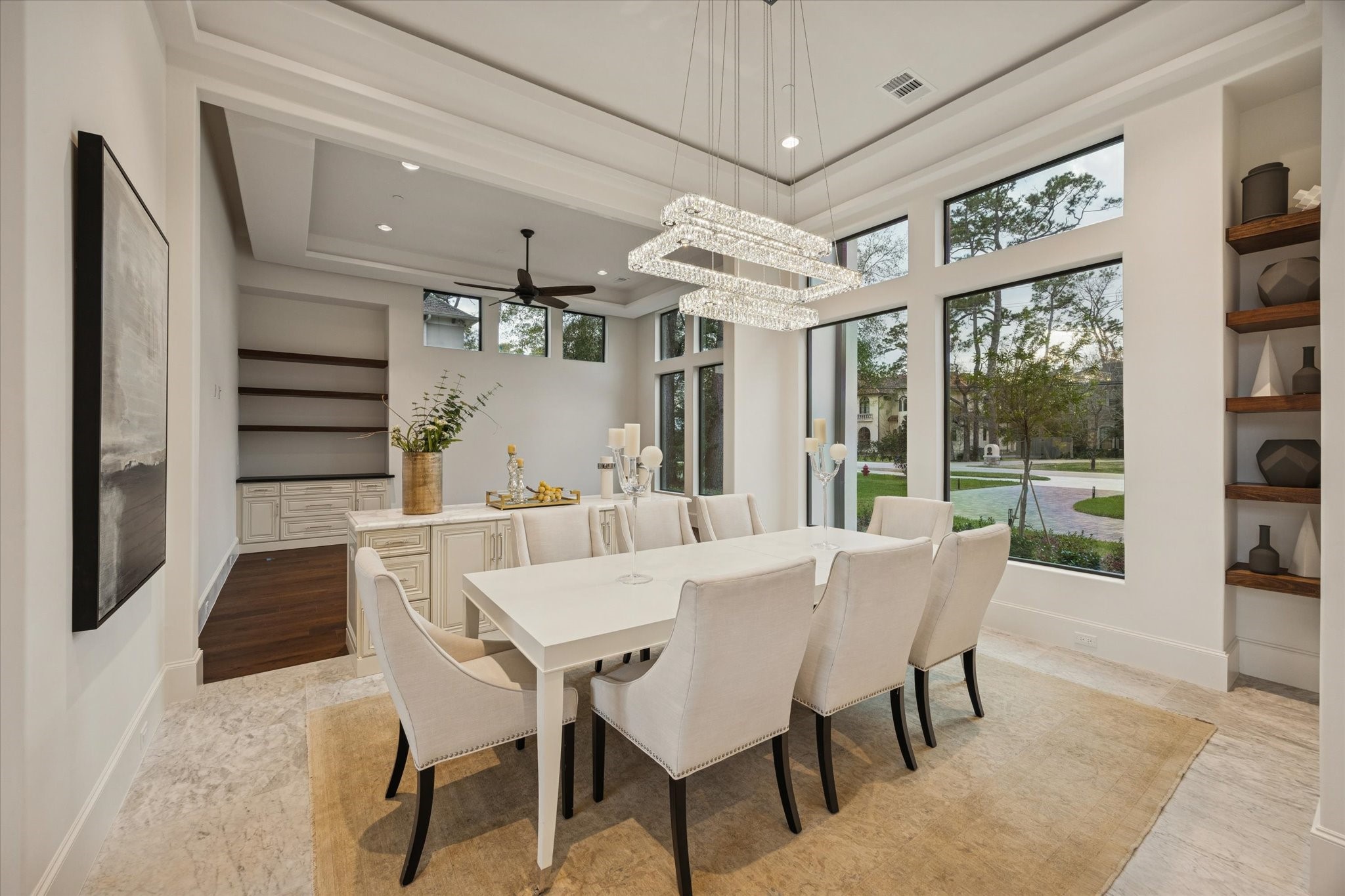 318 Knipp Road Houston, TX 77024 - Photo 11 of 48 a view of a dining room with furniture window and outside view