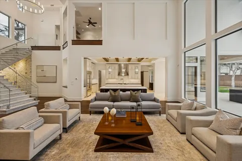 a kitchen with a stove and a refrigerator