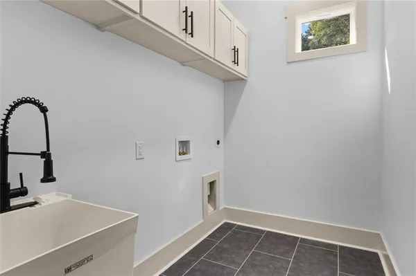 a close up view of racks on the wall