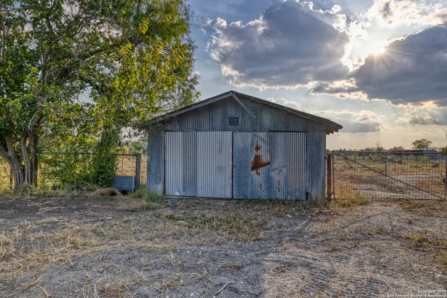 a backyard of a house
