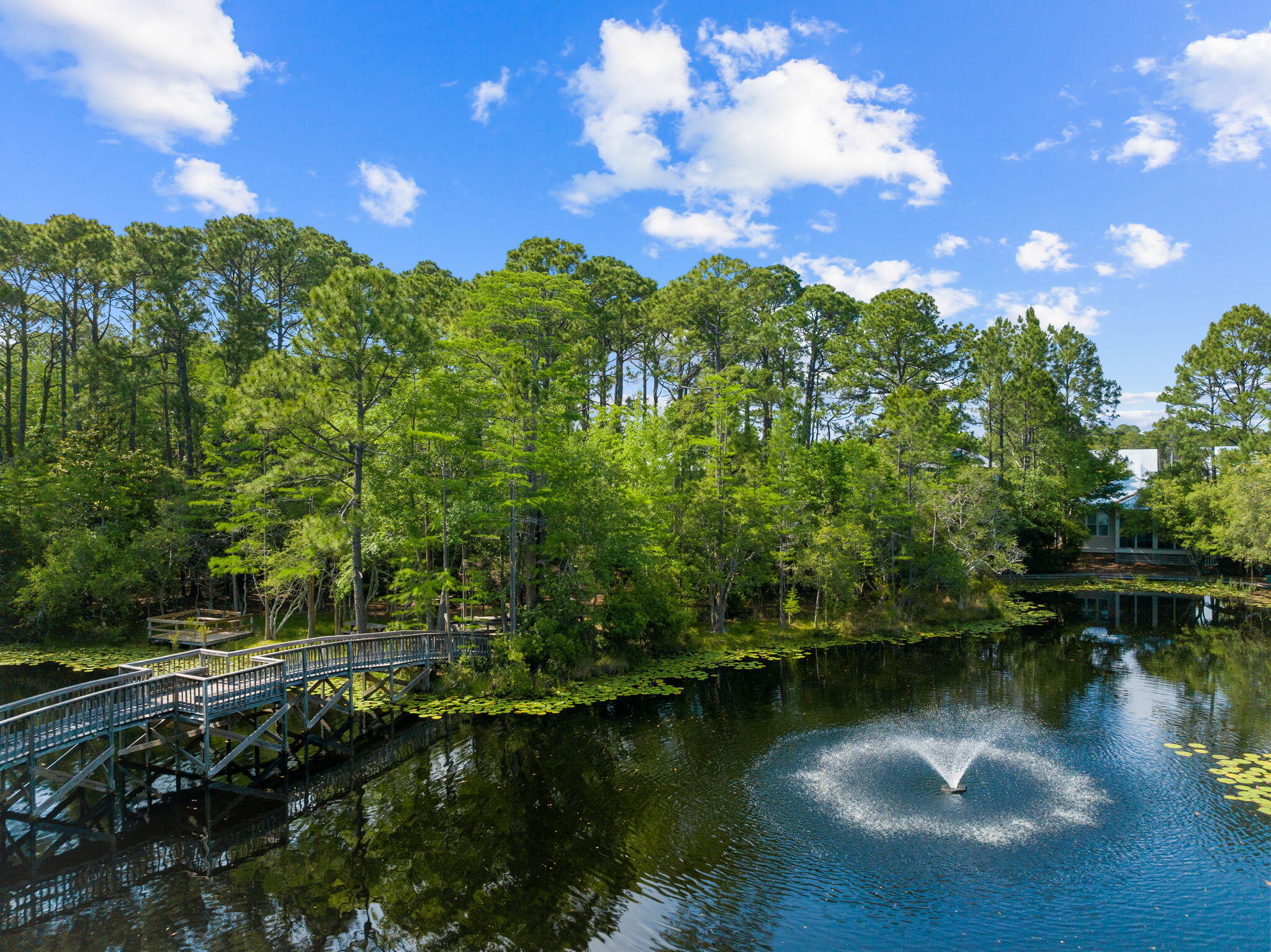 125 Cassine Garden Circle, Unit 129 Santa Rosa Beach, FL 32459 - Photo 38 of 70 a view of a lake with houses in the back