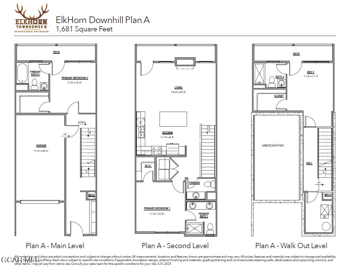 15 Explorers Avenue Fraser, CO 80442 - Photo 21 of 21 Elkhorn Downhill A Floorplan