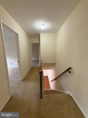 a view of a room with an empty space